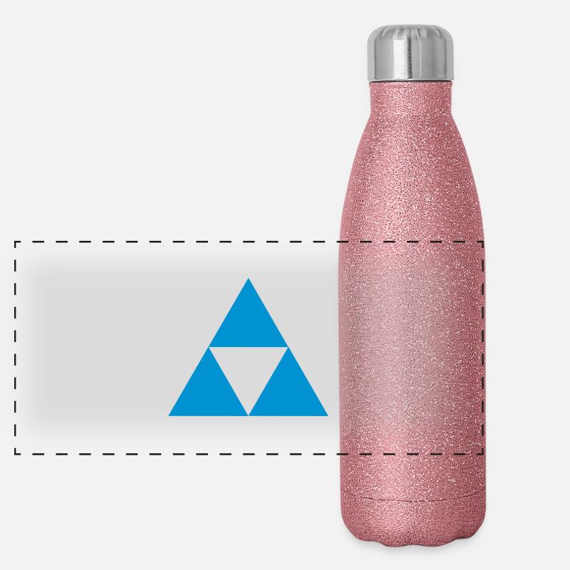 hipster triangle Panoramic Glitter Thermal Bottle 500 ml