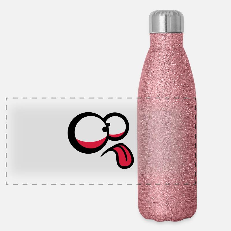 Crazy Comic Face Panoramic Glitter Thermal Bottle 500 ml