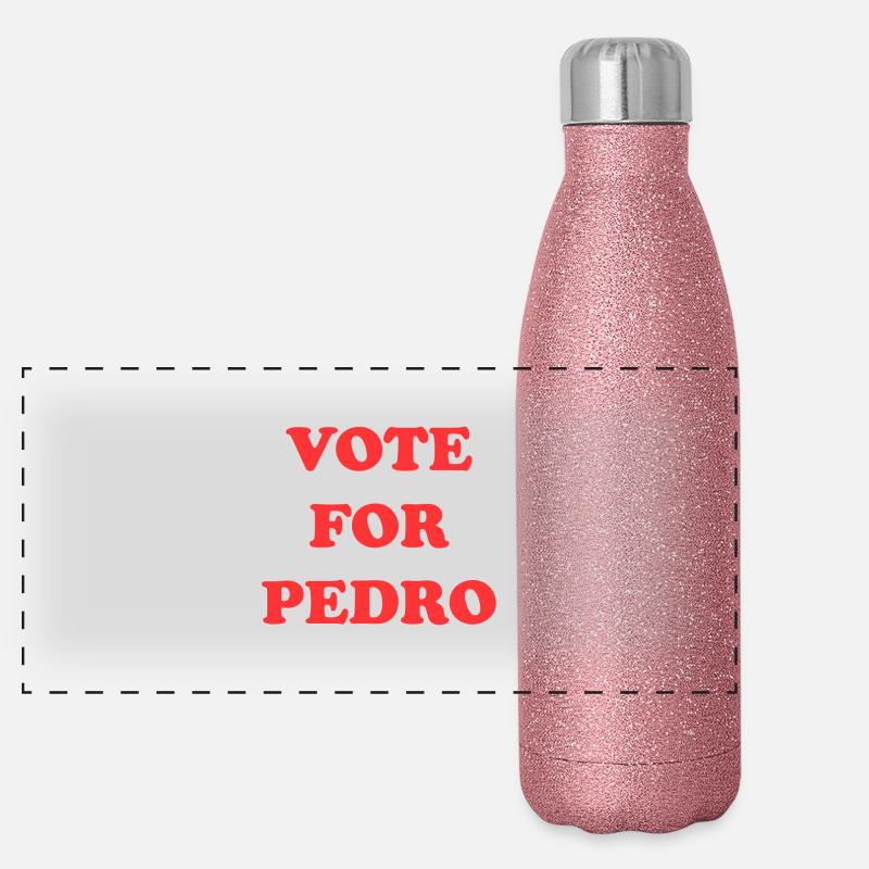 VOTE FOR PEDRO Panoramic Glitter Thermal Bottle 500 ml