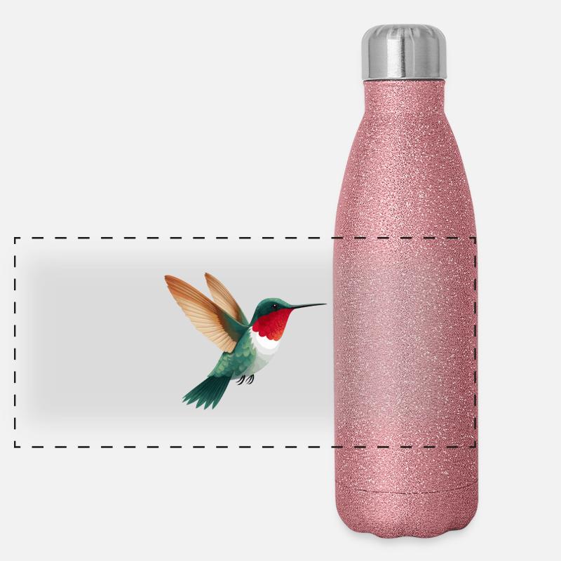 Hummingbird Panoramic Glitter Thermal Bottle 500 ml