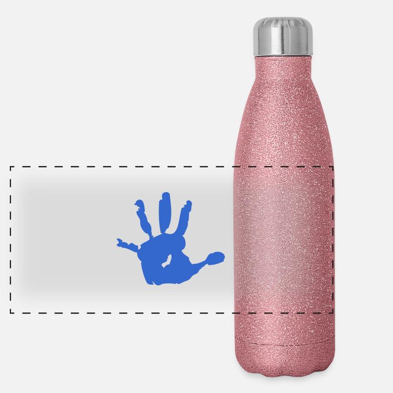 kids_hand Panorama Glitzer Isolierflasche 500 ml