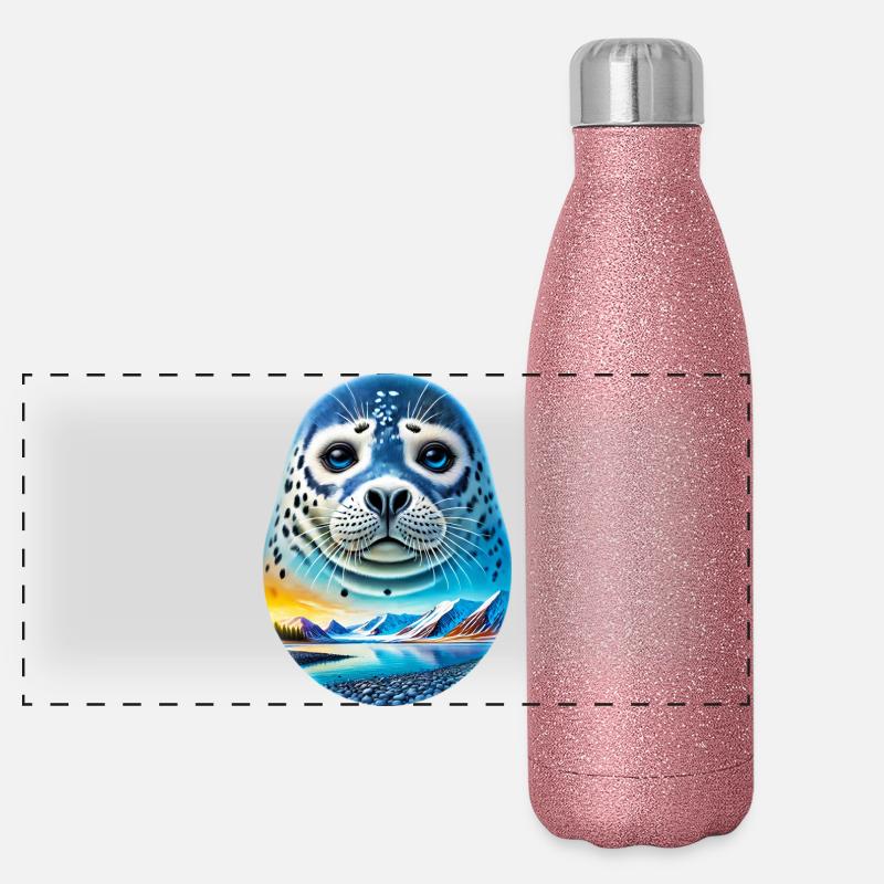 Siegel Panorama Glitzer Isolierflasche 500 ml
