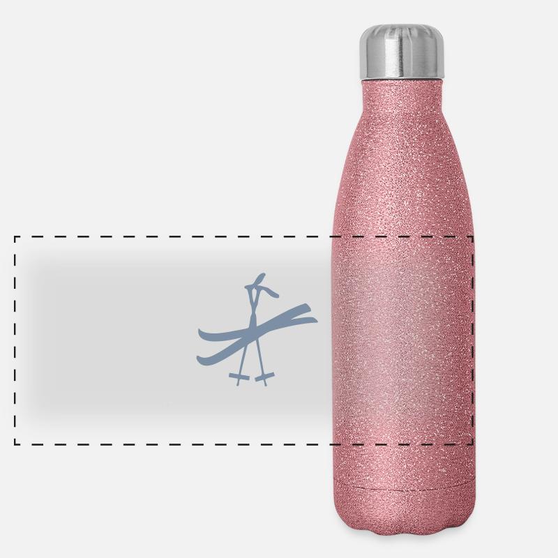 Ski Panoramic Glitter Thermal Bottle 500 ml
