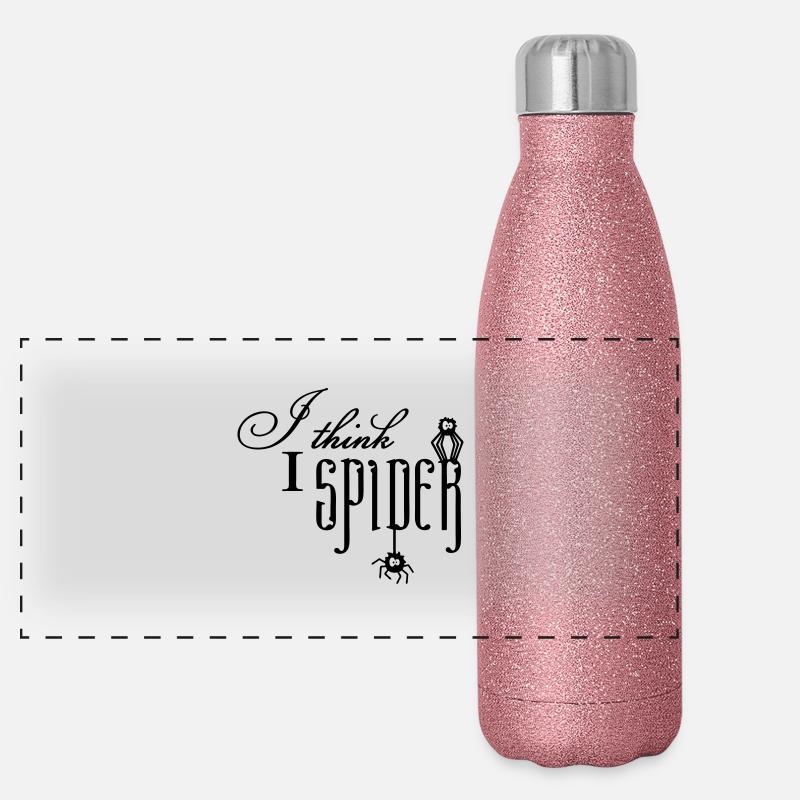 I think I spider Panorama Glitzer Isolierflasche 500 ml