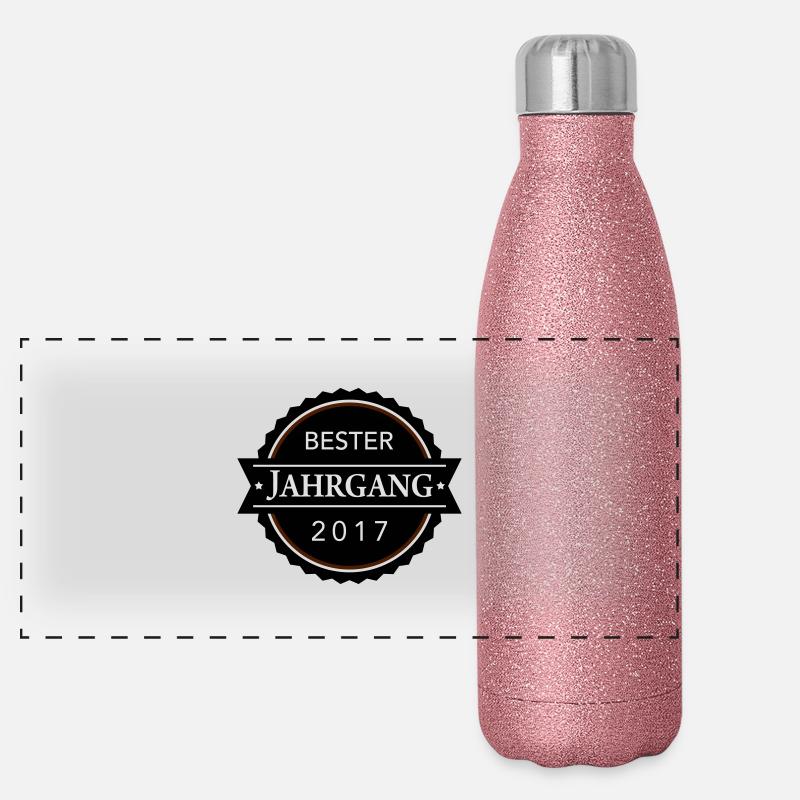 Bester Jahrgang 2017 Panorama Glitzer Isolierflasche 500 ml