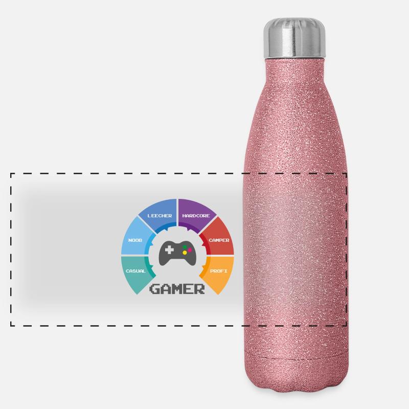 roue de jeu Gourde isotherme panoramique pailletée 500 ml