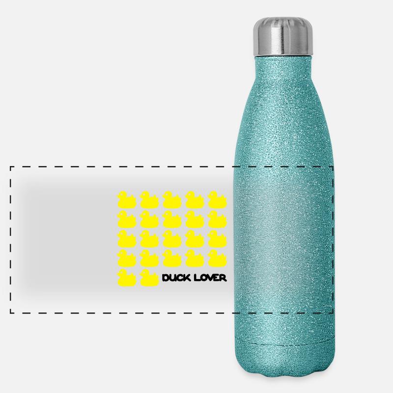 Duck Lover Panorama Glitzer Isolierflasche 500 ml
