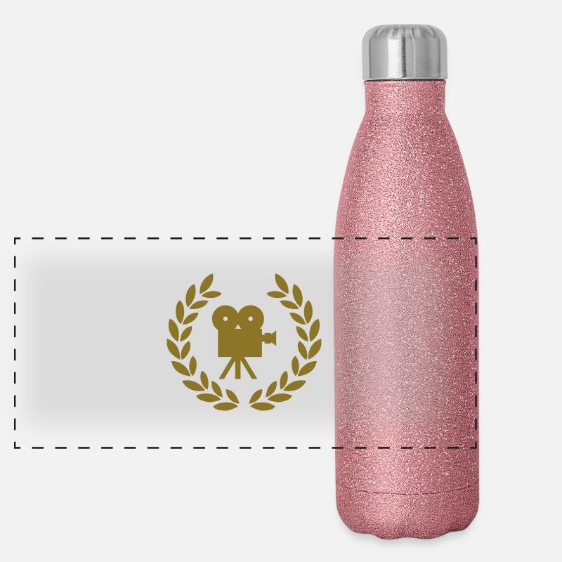 cine camera deluxe hollywood Termoflaske i rustfrit stål med glimmer