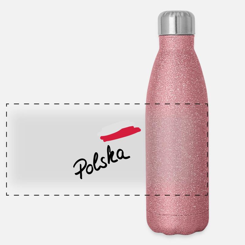 polska__f3 Panorama Glitzer Isolierflasche 500 ml