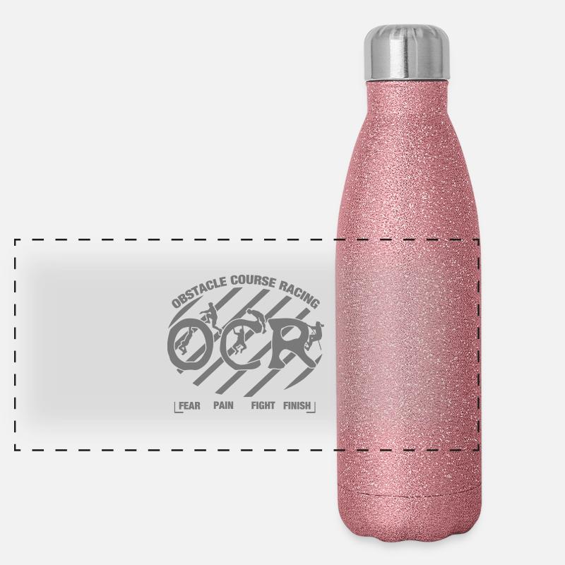 OCR Obstacle Course Racing Panorama Glitzer Isolierflasche 500 ml