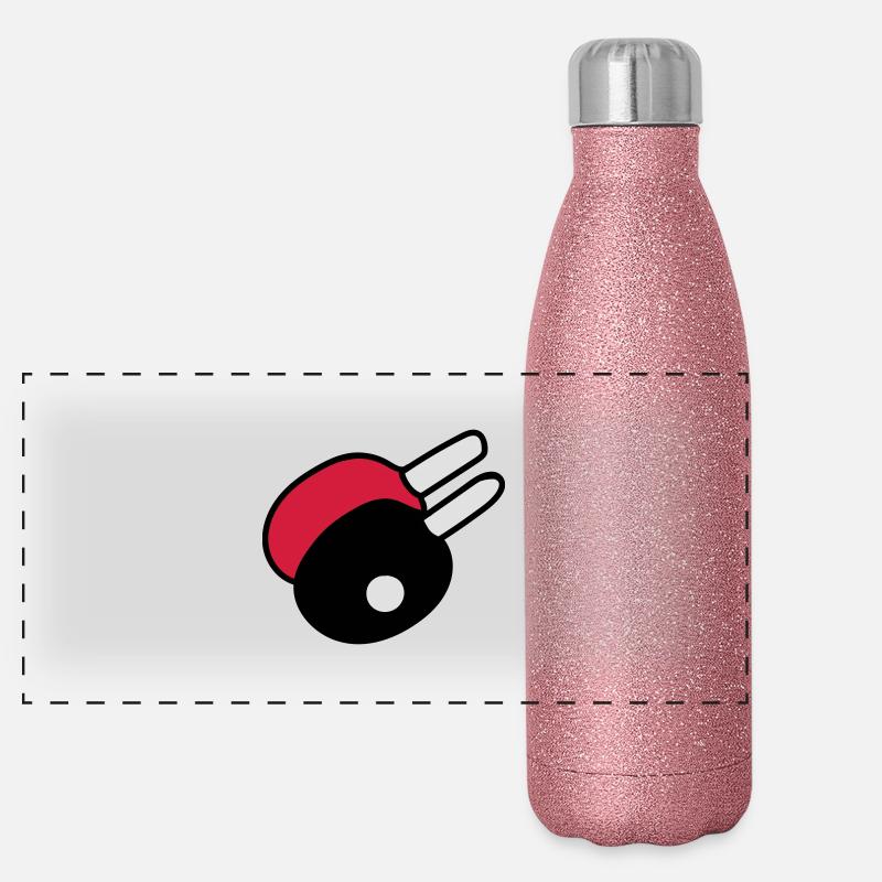 ping pong Panorama Glitzer Isolierflasche 500 ml