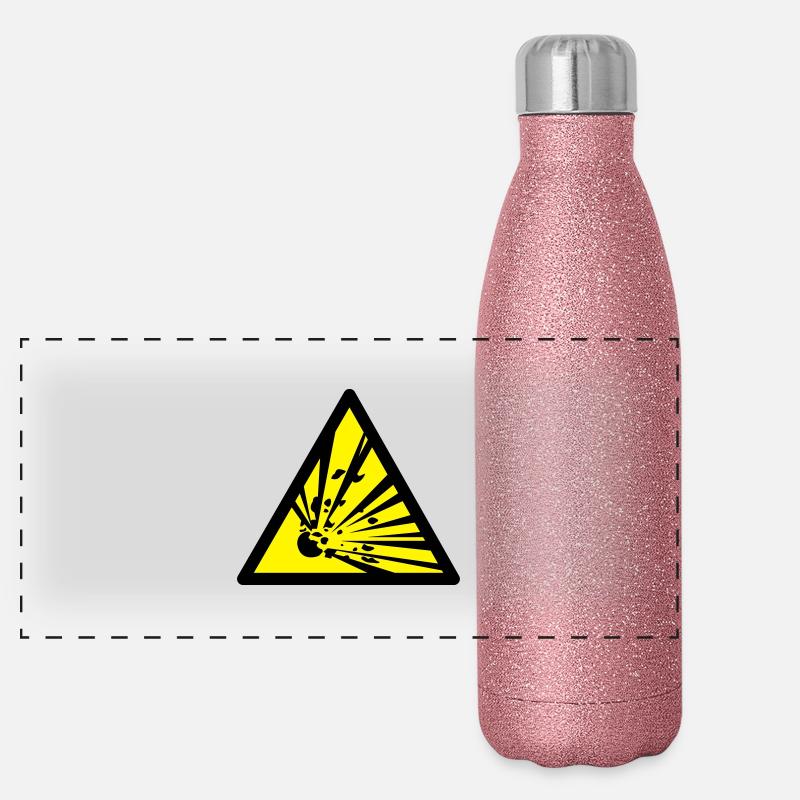 explosion Panorama Glitzer Isolierflasche 500 ml