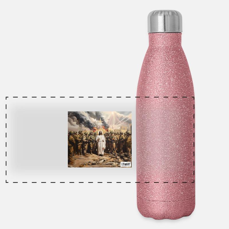 3ème guerre mondiale Gourde isotherme panoramique pailletée 500 ml