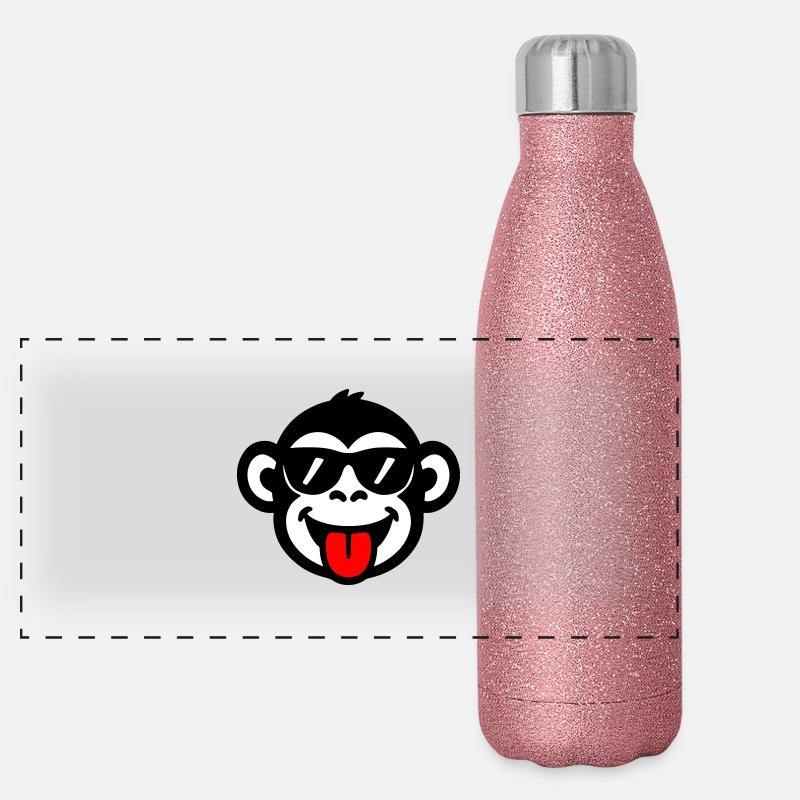 Monkey Tongue Funny Panoramic Glitter Thermal Bottle 500 ml