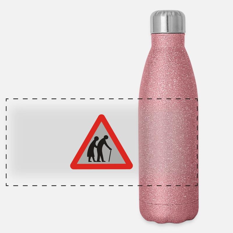 old folks Panorama Glitzer Isolierflasche 500 ml