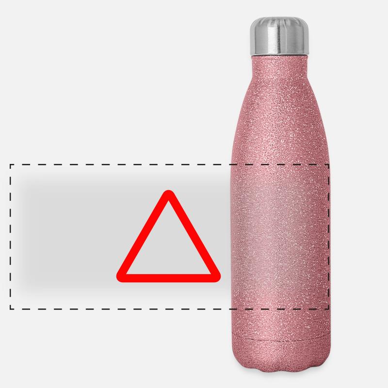 triángulo enseigne trafic Gourde isotherme panoramique pailletée 500 ml