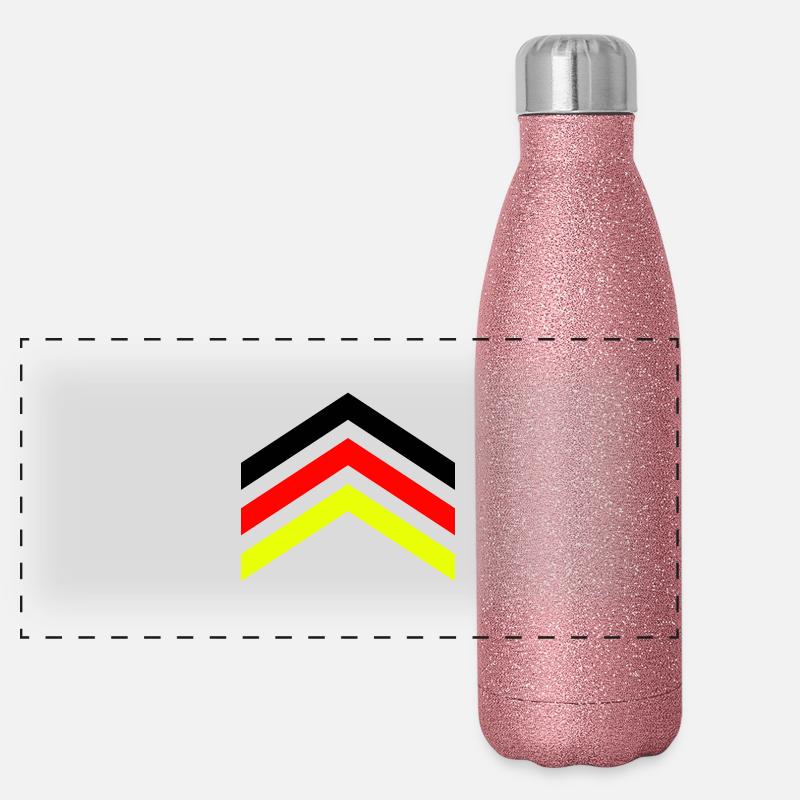Deutschland Panorama Glitzer Isolierflasche 500 ml