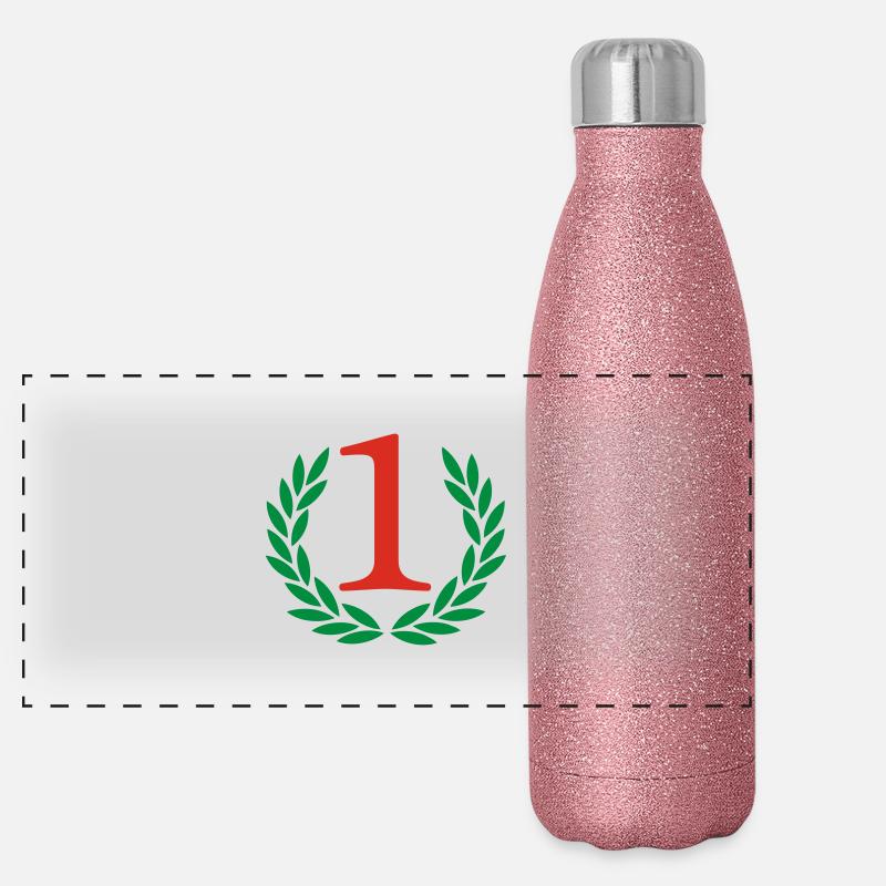 Sieger - Gewinner Panorama Glitzer Isolierflasche 500 ml