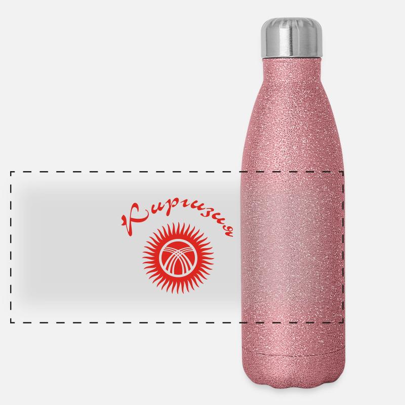 Киргизия / Kirgisien 1 Panorama Glitzer Isolierflasche 500 ml