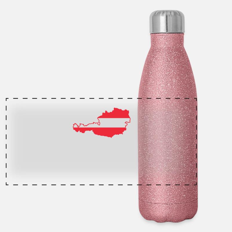 Autriche Gourde isotherme panoramique pailletée 500 ml
