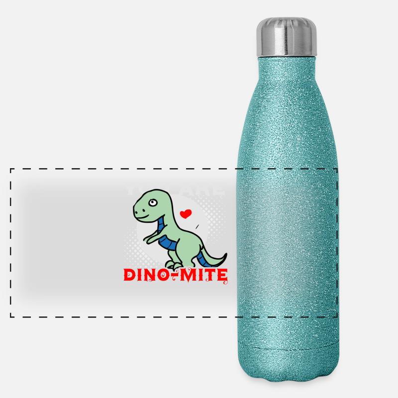 Vous êtes Dino-Mite - sort Dino - amour Gourde isotherme panoramique pailletée 500 ml