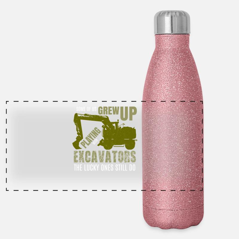 excavator Panoramic Glitter Thermal Bottle 500 ml