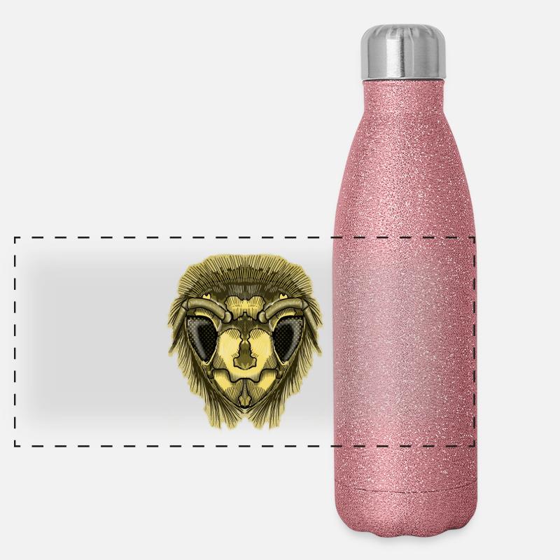 Half-Bee par Jon Ball Gourde isotherme panoramique pailletée 500 ml