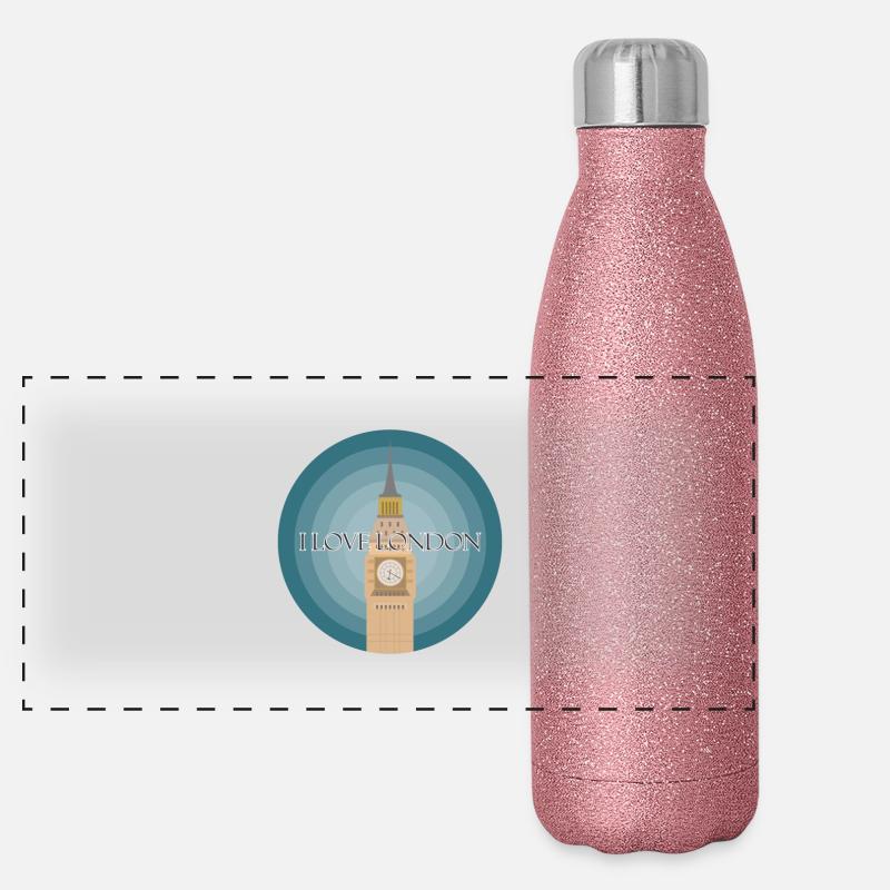 I love London Gourde isotherme panoramique pailletée 500 ml