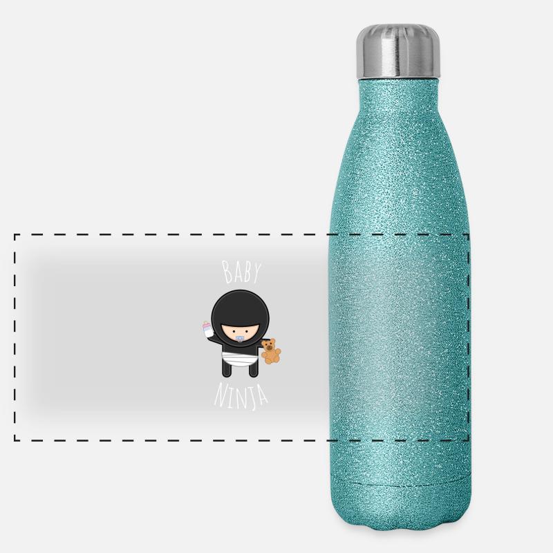 Ninja Conception drôle de bébé Gourde isotherme panoramique pailletée 500 ml