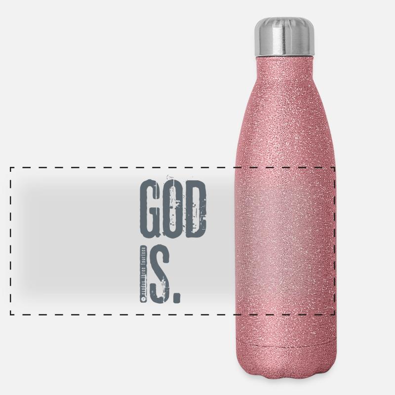 Dieu est. par JT4Christ Gourde isotherme panoramique pailletée 500 ml