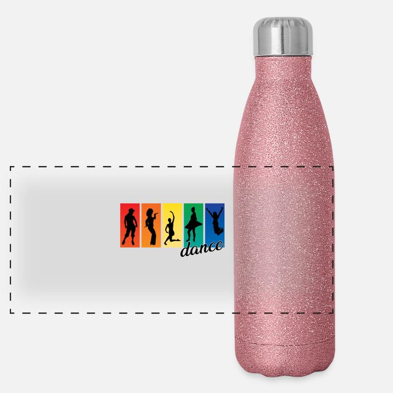Dance Panorama Glitzer Isolierflasche 500 ml