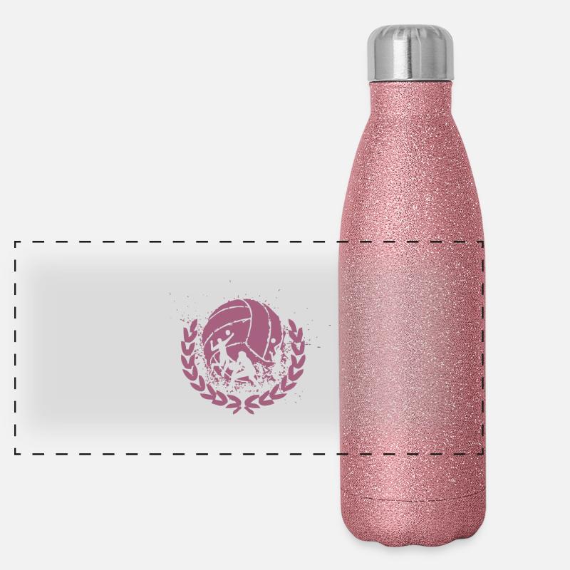 volleyball Panorama Glitzer Isolierflasche 500 ml
