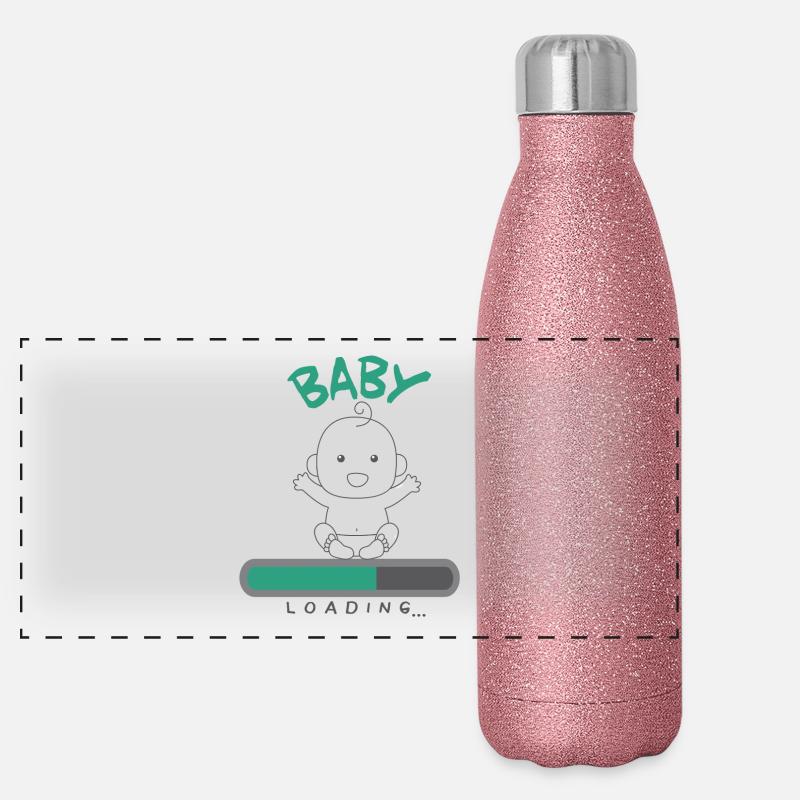 Grossesse Bébé Loading Gourde isotherme panoramique pailletée 500 ml
