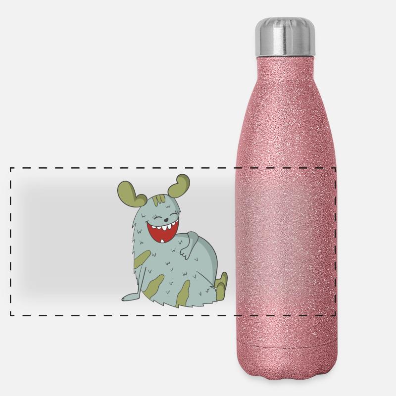 Laughing Monster Panoramic Glitter Thermal Bottle 500 ml