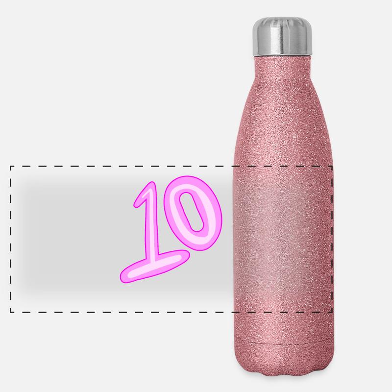 10 Panoramic Glitter Thermal Bottle 500 ml