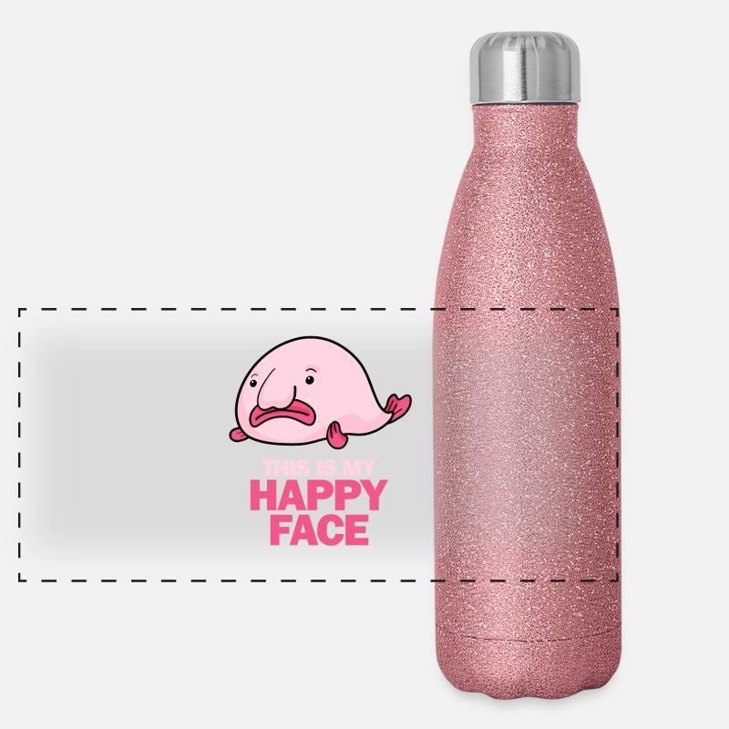 Blobfish Gourde isotherme panoramique pailletée 500 ml