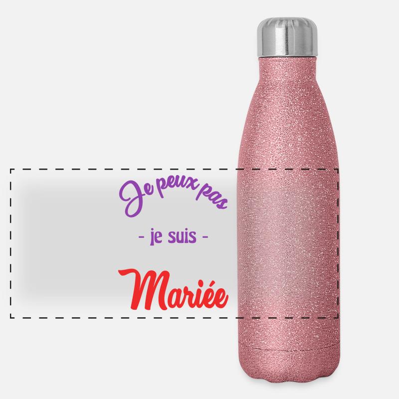 MARIEE. FUTURE MARIEE Gourde isotherme panoramique pailletée 500 ml