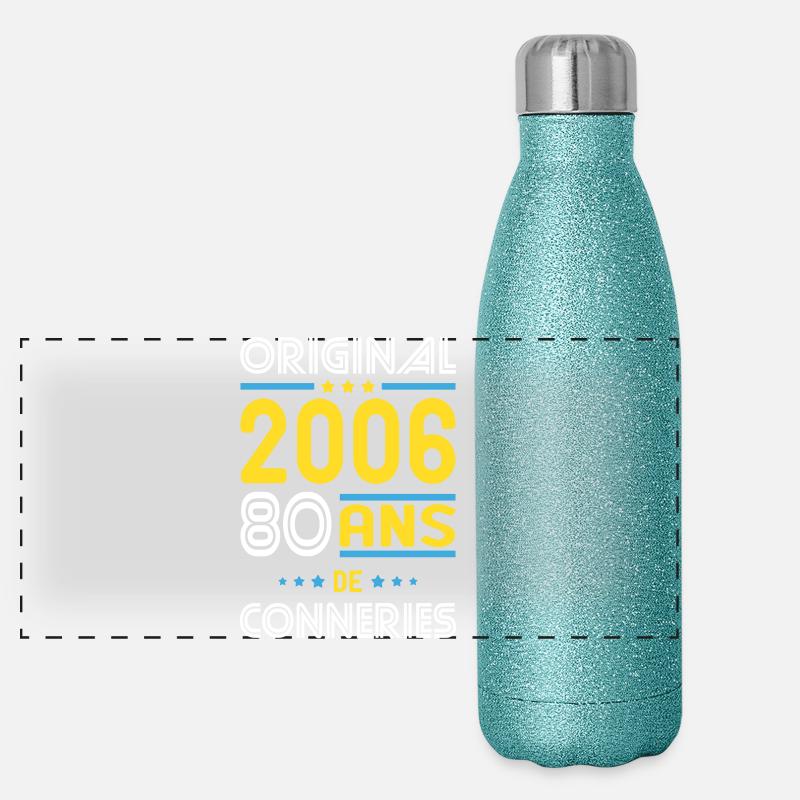 Original – 2006 – 20 ans de conneries Gourde isotherme panoramique pailletée 500 ml