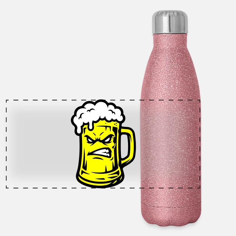 Beer Comic Gourde isotherme panoramique pailletée 500 ml