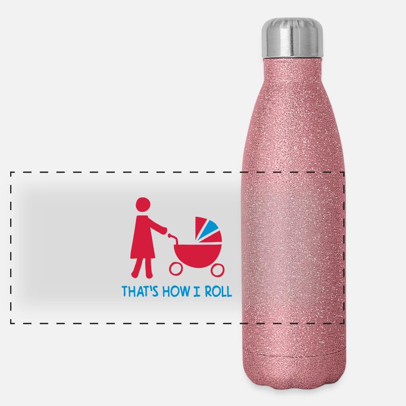 Mama Gourde isotherme panoramique pailletée 500 ml