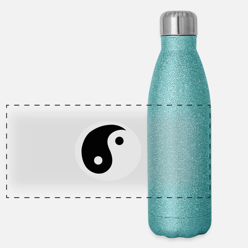 Yin et Yang Gourde isotherme panoramique pailletée 500 ml