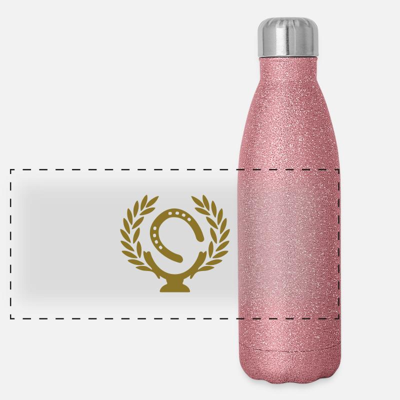 footprints horse Panoramic Glitter Thermal Bottle 500 ml