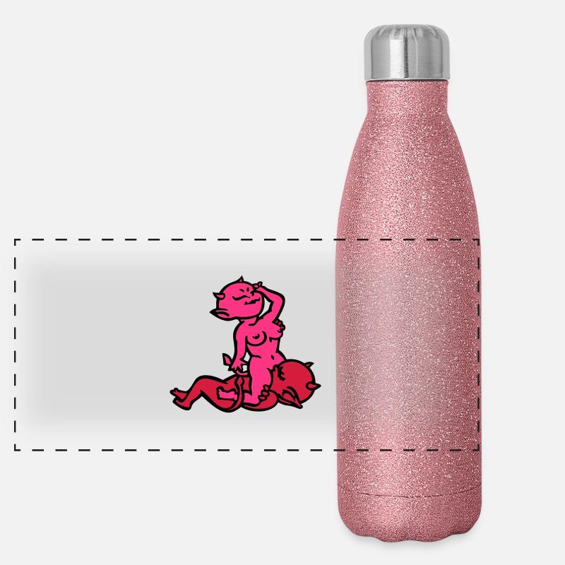 teufels-sex ... von wicki_de Panorama Glitzer Isolierflasche 500 ml