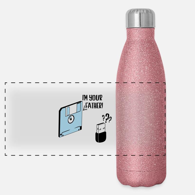 I'm your father Gourde isotherme panoramique pailletée 500 ml