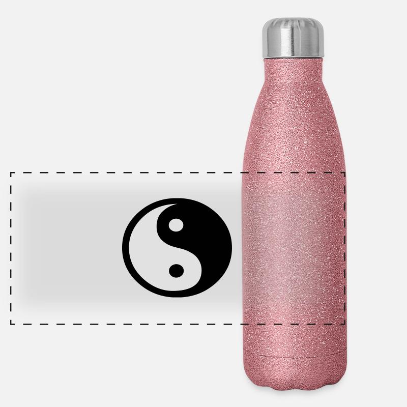 Le Yin et le Yang (V) Gourde isotherme panoramique pailletée 500 ml