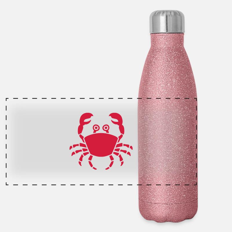 Crab Panoramic Glitter Thermal Bottle 500 ml