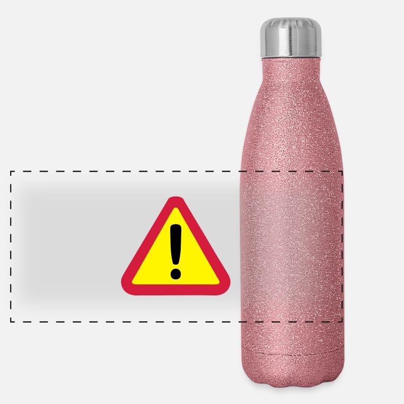 panneau danger 812 Gourde isotherme panoramique pailletée 500 ml