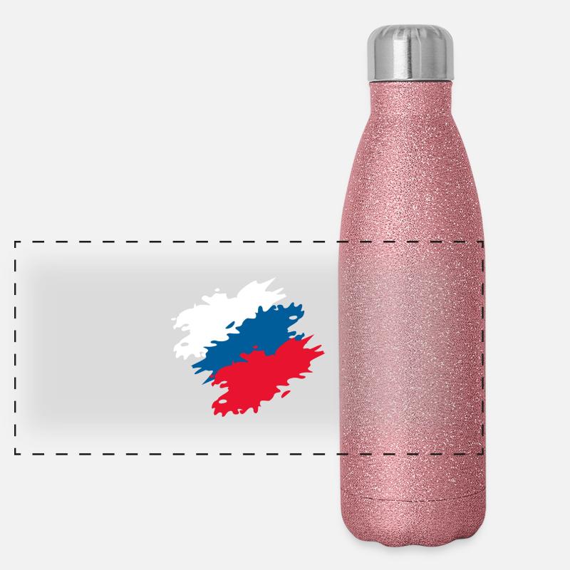 Tschechien Panorama Glitzer Isolierflasche 500 ml