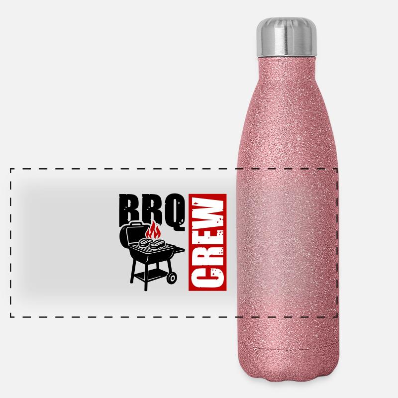 Grill Crew BBq Panoramic Glitter Thermal Bottle 500 ml