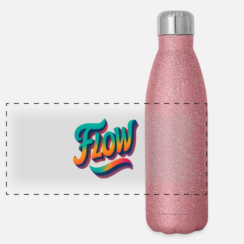 Lassen Sie es fließen Panorama Glitzer Isolierflasche 500 ml
